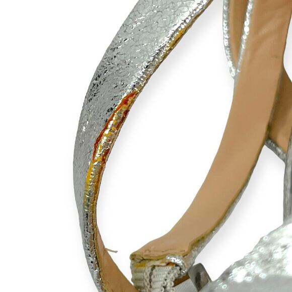 Jewel Badgley Mischka Rhonda Satin Knotted Stiletto Heels Sandals Size 10 NEW - Picture 7 of 13